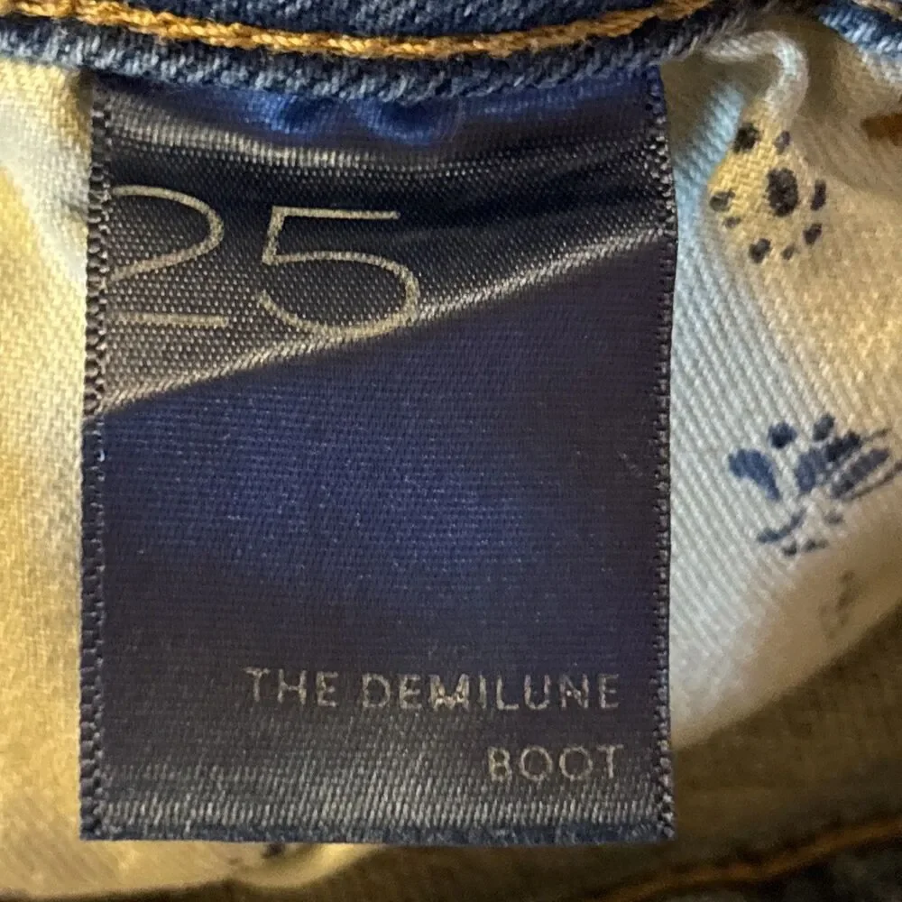 Anthropologie Pilcro The Demilune Boot Flare Bootcut Jeans Light Wash Size 25